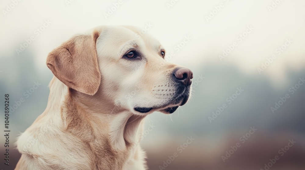 Adorable dog with blurry background, a portrait of canine charm and playfulness blurry Adorable dog with blurry background, a portrait of canine charm and playfulness blurry
