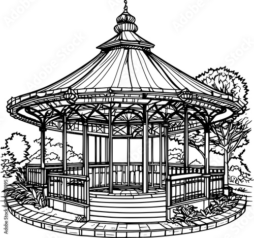 intricate gazebo design