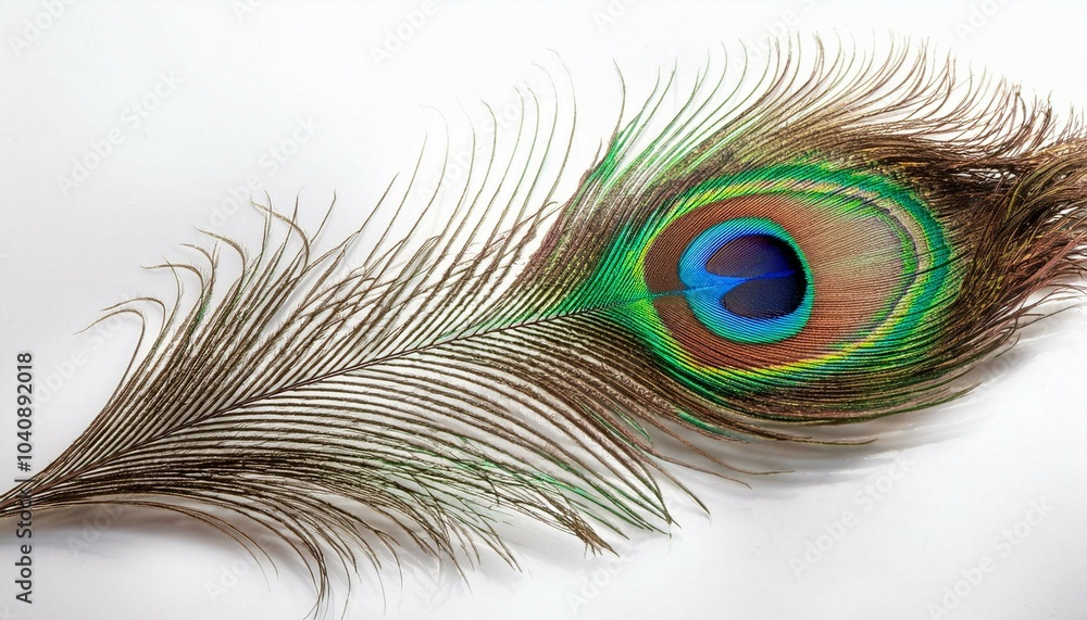 Obraz premium peacock feather close up