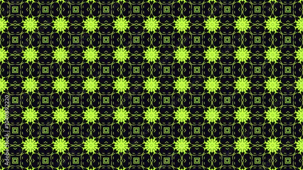 Abstract symmetrical composition. Looped bg for show or events