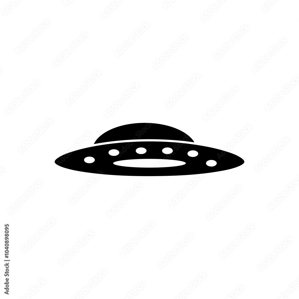 UFO icon'vector icon, simple alien ufo sign on white background..eps UFO icon'vector icon, simple alien ufo sign on white background..eps