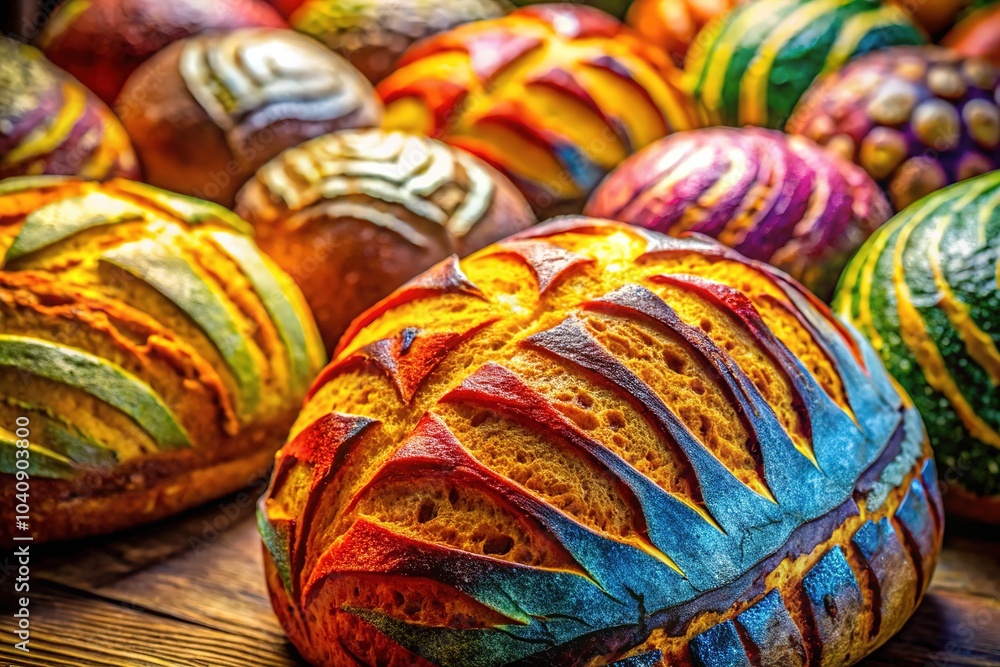 Bread's canvas dances with intricate lines and curves, a culinary masterpiece. Bread's canvas dances with intricate lines and curves, a culinary masterpiece.