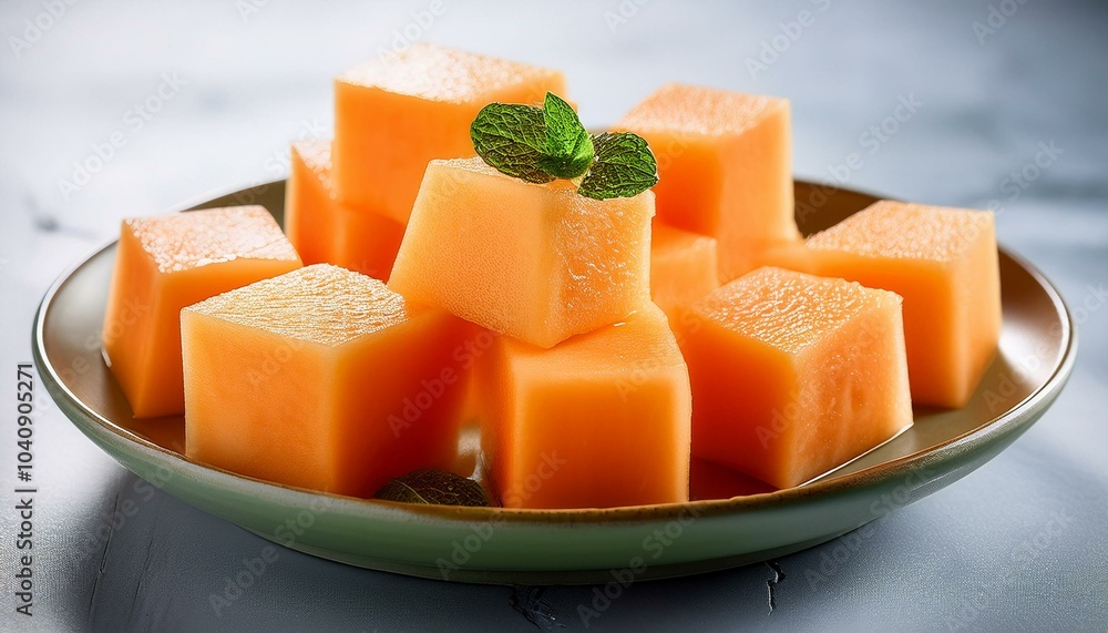 Refreshing Cantaloupe Cubes A Sweet Melon for Fruit Platters Refreshing Cantaloupe Cubes A Sweet Melon for Fruit Platters