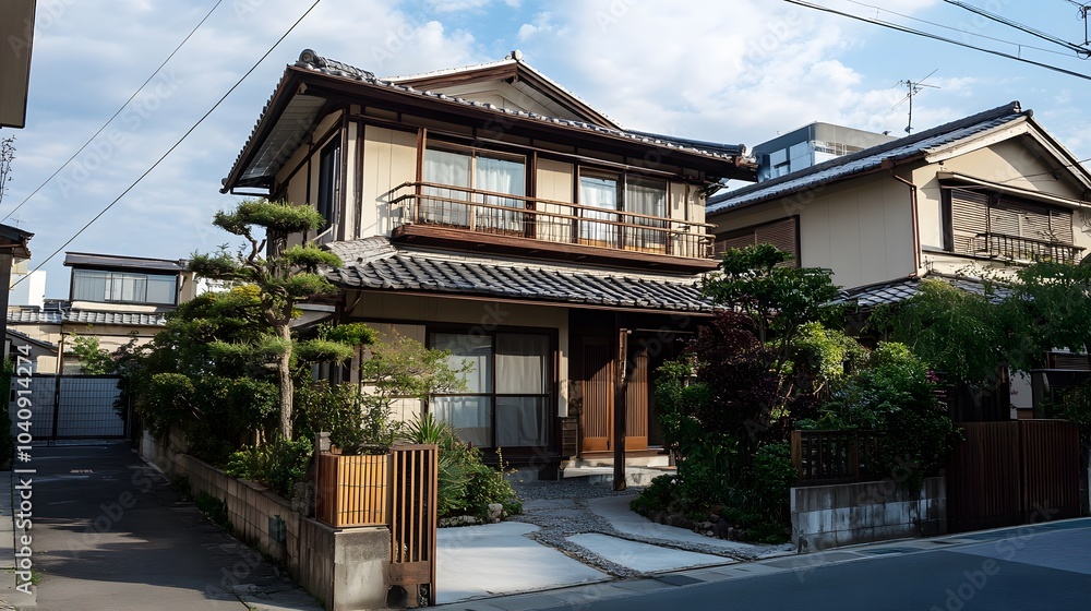 Fototapeta premium 日本の一軒家