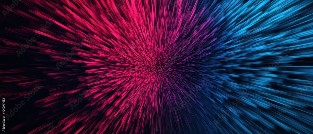 Fototapeta premium Abstract Digital Background with Dynamic Lines in Pink and Blue