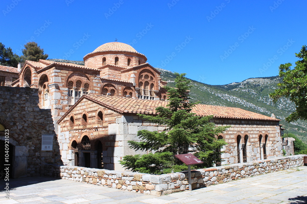 Fototapeta premium Grèce, Monastère d'Osios Lukas