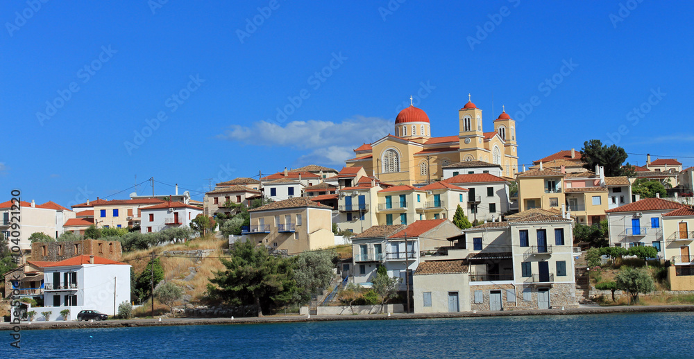 Obraz premium Grèce, village de Galaxidi