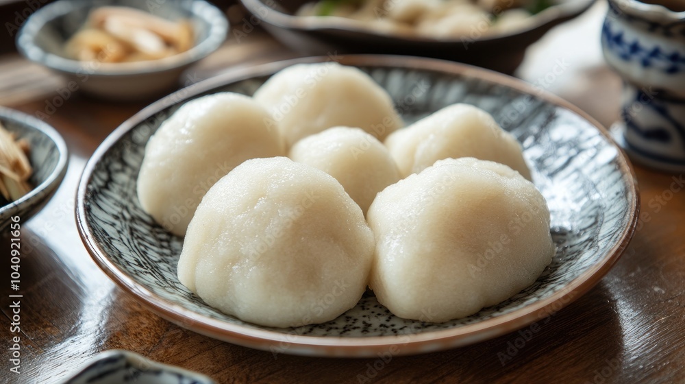 Soft and Glossy Khanom Chans Served in a Bowl