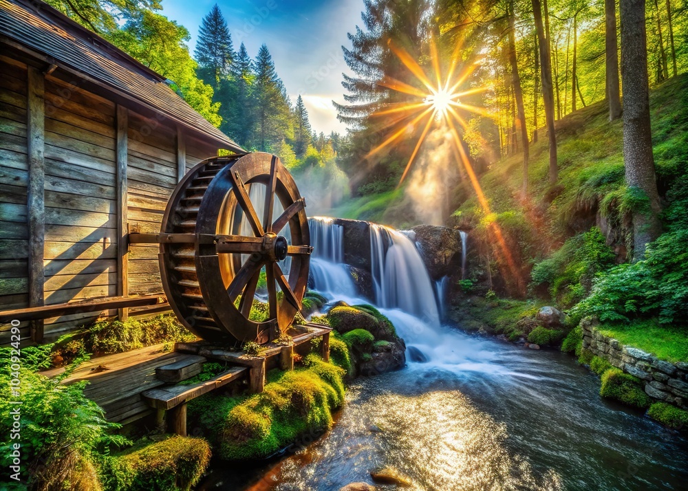 Rustic charm meets water power at Mountain Spring Mill. Rustic charm meets water power at Mountain Spring Mill.