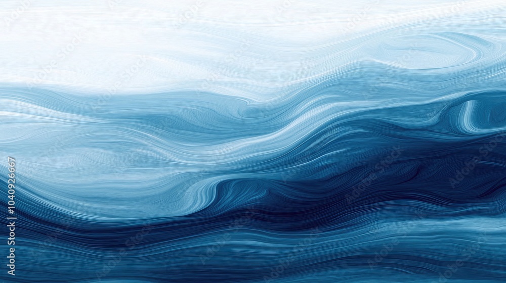 Fototapeta premium Serene Smooth Blue Gradient Tones and Texture