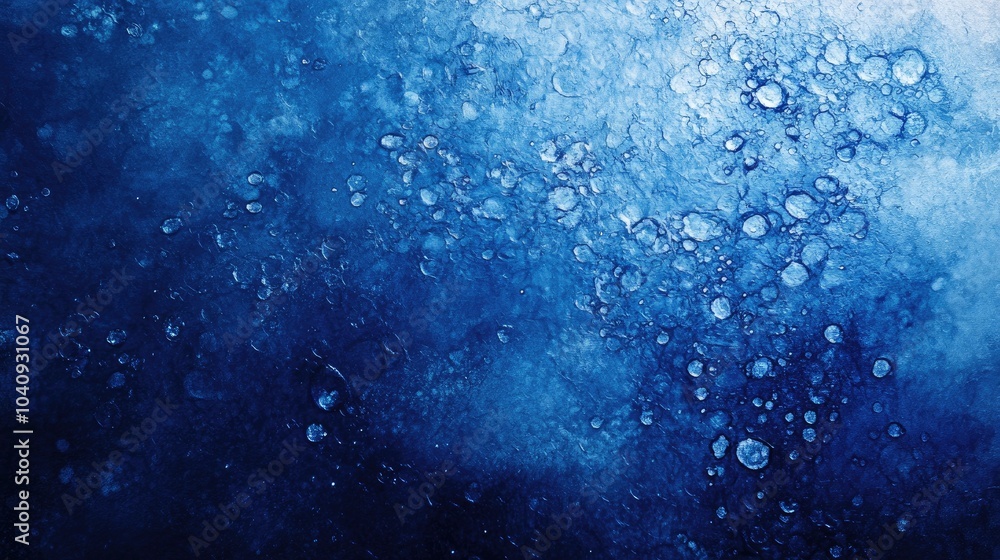 Blue Abstract Texture with Splash Effects Blue Abstract Texture with Splash Effects
