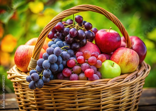 Titled basket brims with juicy spheres, inviting close-up wonder.