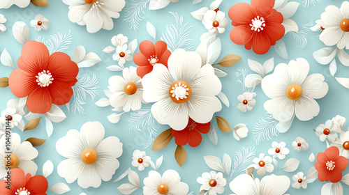 Wallpaper Mural Elegant floral wallpaper with intricate vintage patterns for timeless interior design inspiration Torontodigital.ca