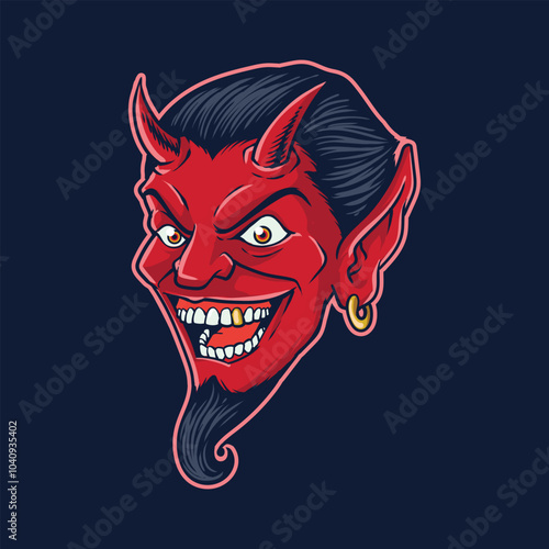 demon devil face