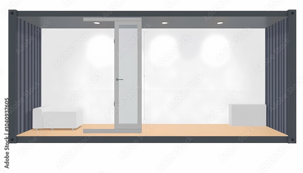 Fototapeta premium Container House Layout Plan