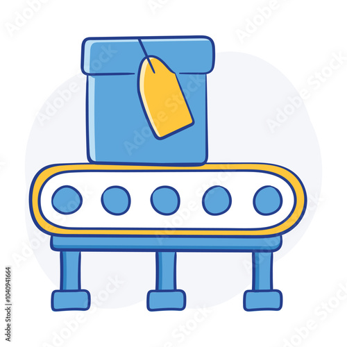 HAnd drawn Artifact Management Icon Showing Build Storage and Software Versioning.