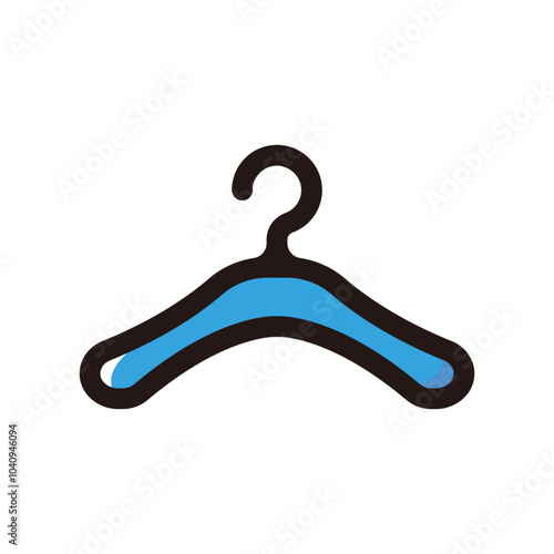 Hanger outline icon for graphic design, apps and websites photo