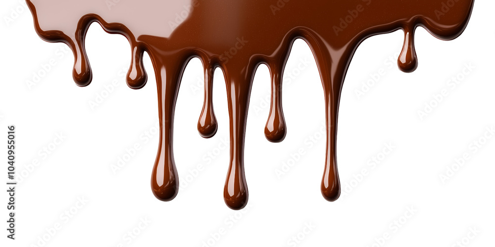 Chocolate Drip isolated on transparent background Chocolate Drip isolated on transparent background