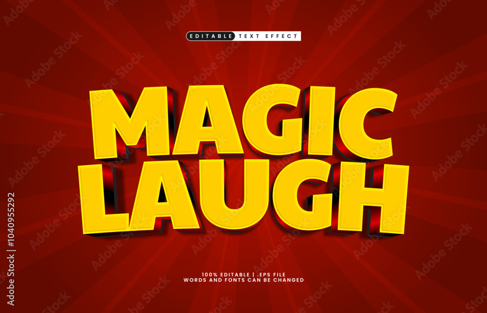 magic laugh editable text effect with a kids and play text style magic laugh editable text effect with a kids and play text style