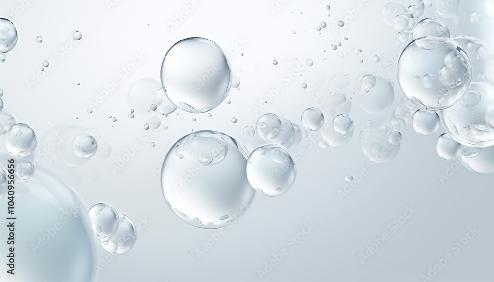 Shot of Various Air Bubbles in Water Rising up Shot of Various Air Bubbles in Water Rising up