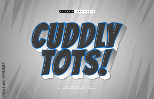 cuddly tots editable text effect with a happy and joyful text style