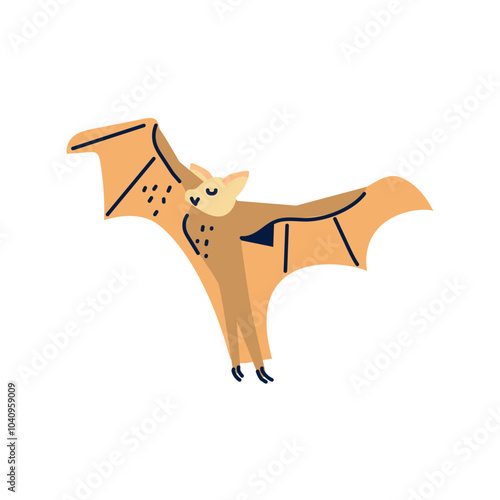 Vector image of bat icon with white background