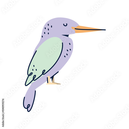 Bird vector image icon with white background