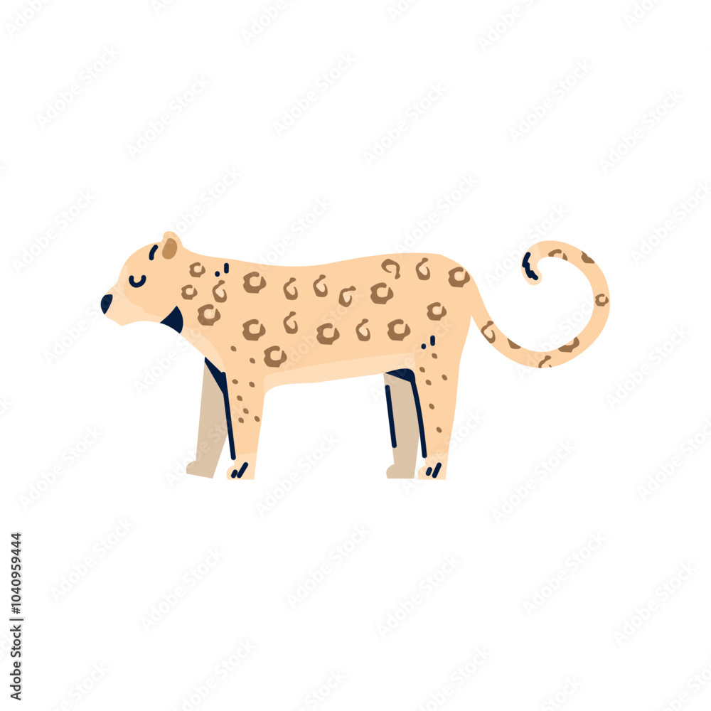 Fototapeta premium Tiger icon vector image with a white background
