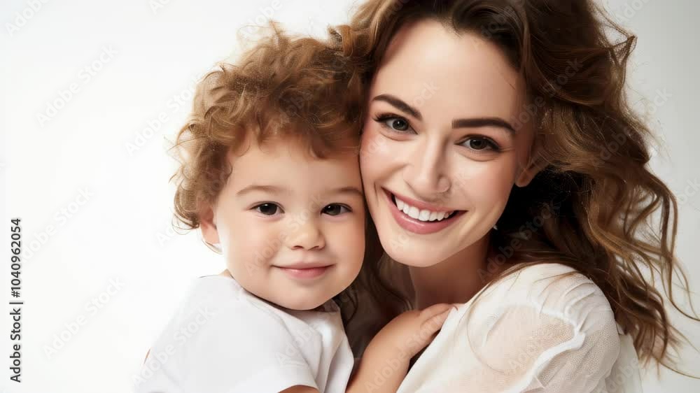 A joyful moment of a mother cuddling her happy child at home, capturing love and connection in a warm environment A joyful moment of a mother cuddling her happy child at home, capturing love and connection in a warm environment