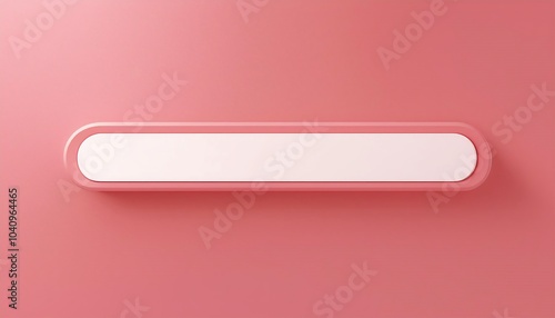 A minimalistic pink design featuring a blank, oval-shaped banner that stands out against a solid pink background.