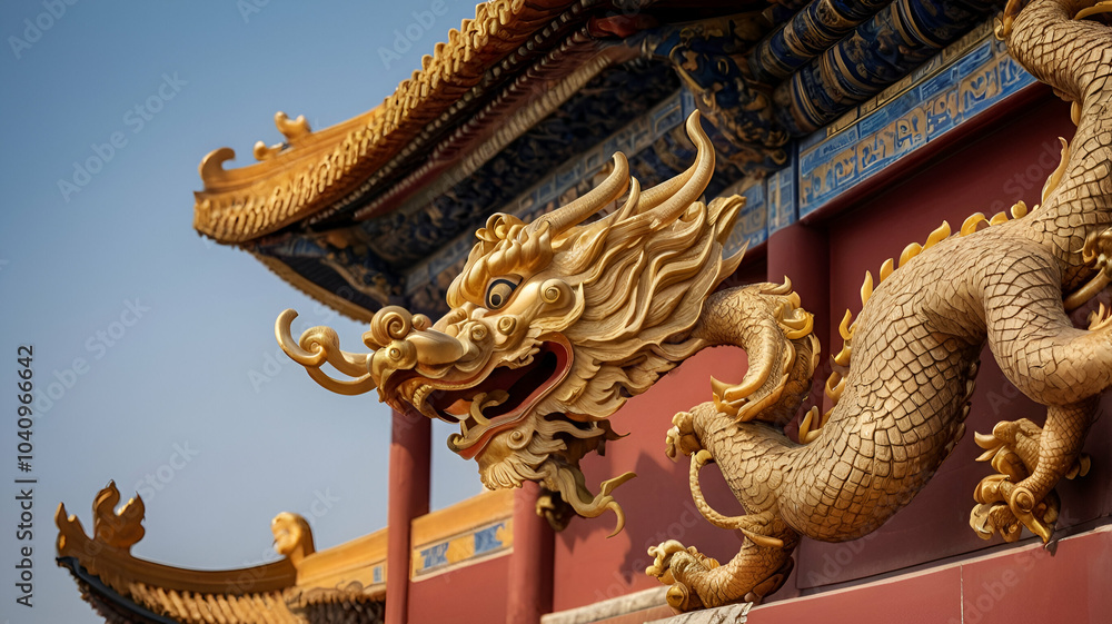 Obraz premium Forbidden City Roof Details