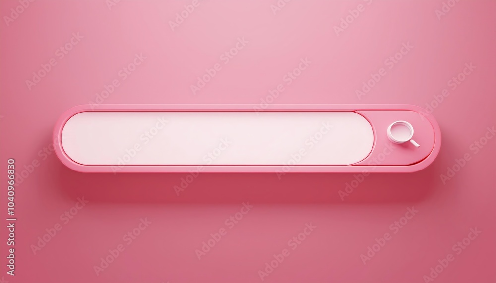 A minimalist pink design featuring a long rectangular shape with a small circular element, set against a soft pink background. A minimalist pink design featuring a long rectangular shape with a small circular element, set against a soft pink background.