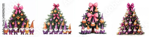 Whimsical Christmas Tree with Bright Ornaments