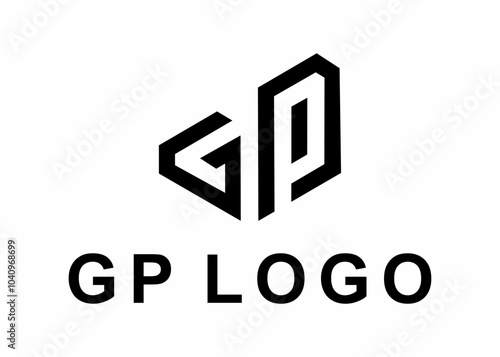 letter gp logo, design, vector, illustration, creative icon, template photo