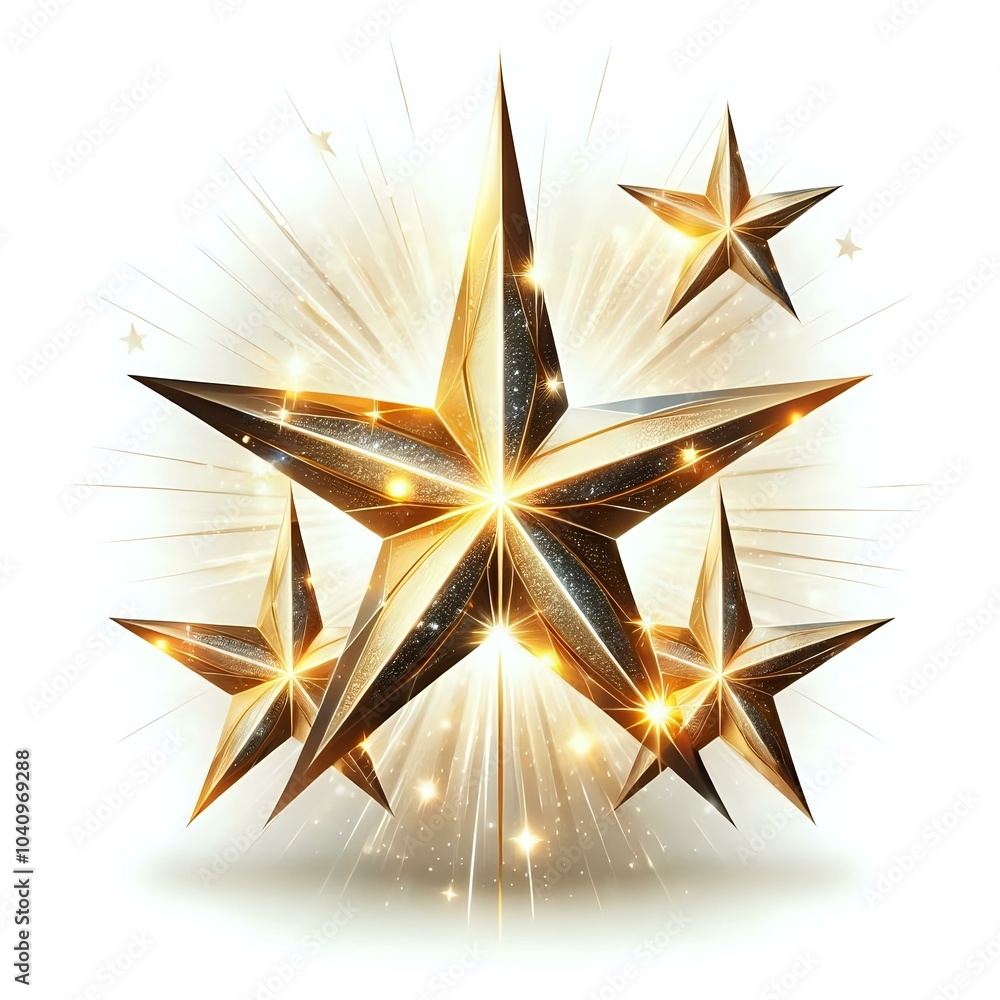 Fototapeta premium Radiant Starburst: A Symphony of Light and Color