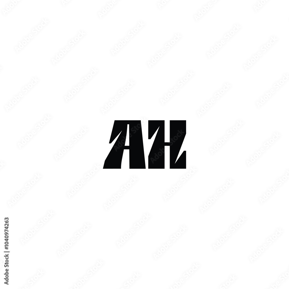 AH monogram logo design letter text name symbol monochrome logotype alphabet character simple logo AH monogram logo design letter text name symbol monochrome logotype alphabet character simple logo