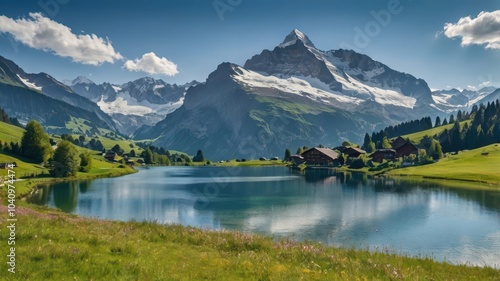 lake in the mountains