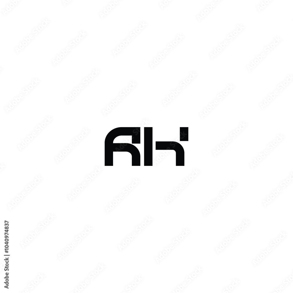 AH monogram logo design letter text name symbol monochrome logotype alphabet character simple logo AH monogram logo design letter text name symbol monochrome logotype alphabet character simple logo