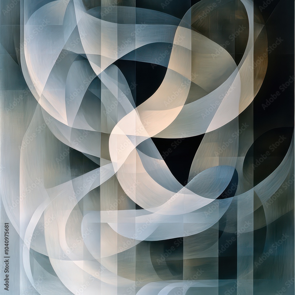 Obraz premium Abstract Curves and Layers