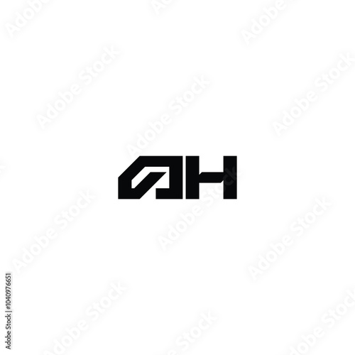 Wallpaper Mural AH monogram logo design letter text name symbol monochrome logotype alphabet character simple logo Torontodigital.ca