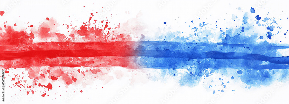 Two opposing side red and blue clashing fighting tug of war election political background wallpaper banner Two opposing side red and blue clashing fighting tug of war election political background wallpaper banner