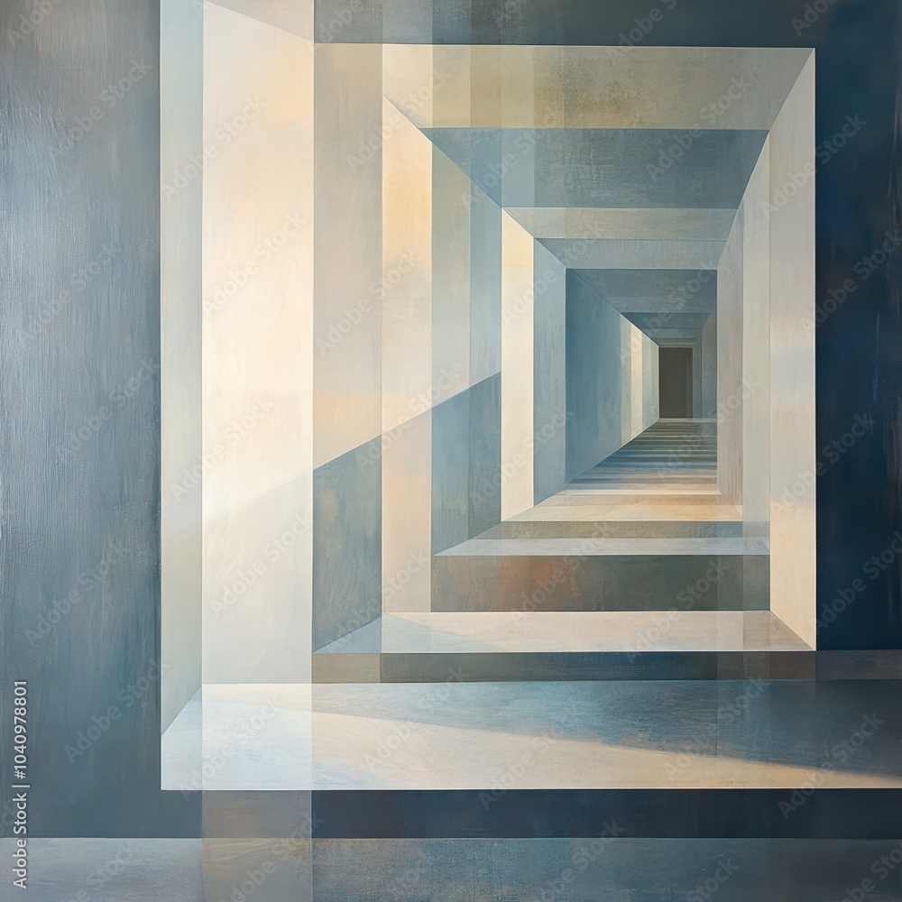 Obraz premium Abstract Perspective Corridor