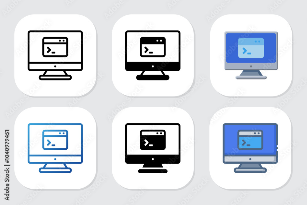 program icons with various design styles program icons with various design styles