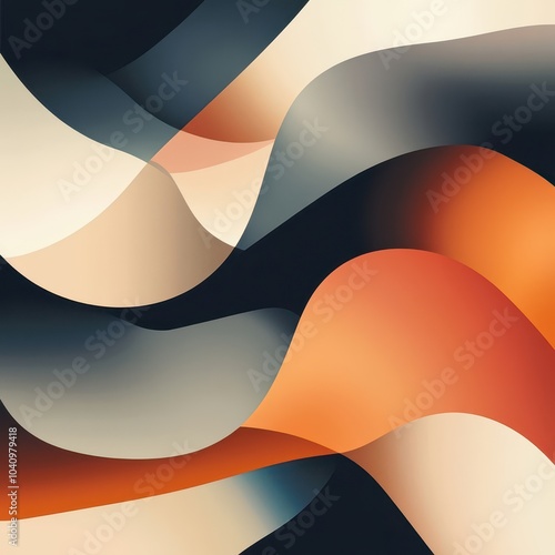 Abstract Wavy Shapes