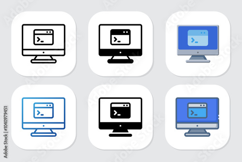 program icons with various design styles