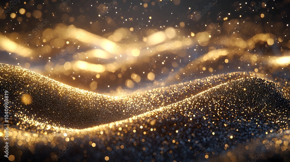 Radiant Waves of Light A Stunning Visual Journey Through Sparkling Particles and Golden Glimmers in a Dreamlike Landscape Radiant Waves of Light A Stunning Visual Journey Through Sparkling Particles and Golden Glimmers in a Dreamlike Landscape