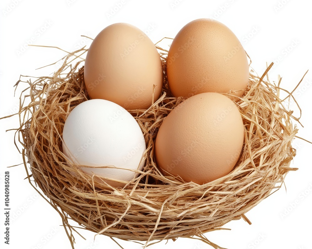 Visual representation of eggs within straw, highlighting sustenance for individuals. Visual representation of eggs within straw, highlighting sustenance for individuals.