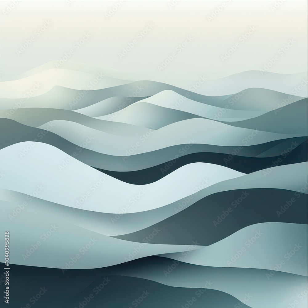 Fototapeta premium Abstract Blue Waves