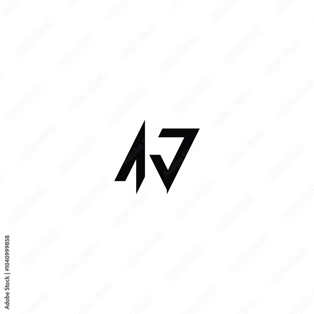 AJ monogram logo design letter text name symbol monochrome logotype alphabet character simple logo AJ monogram logo design letter text name symbol monochrome logotype alphabet character simple logo