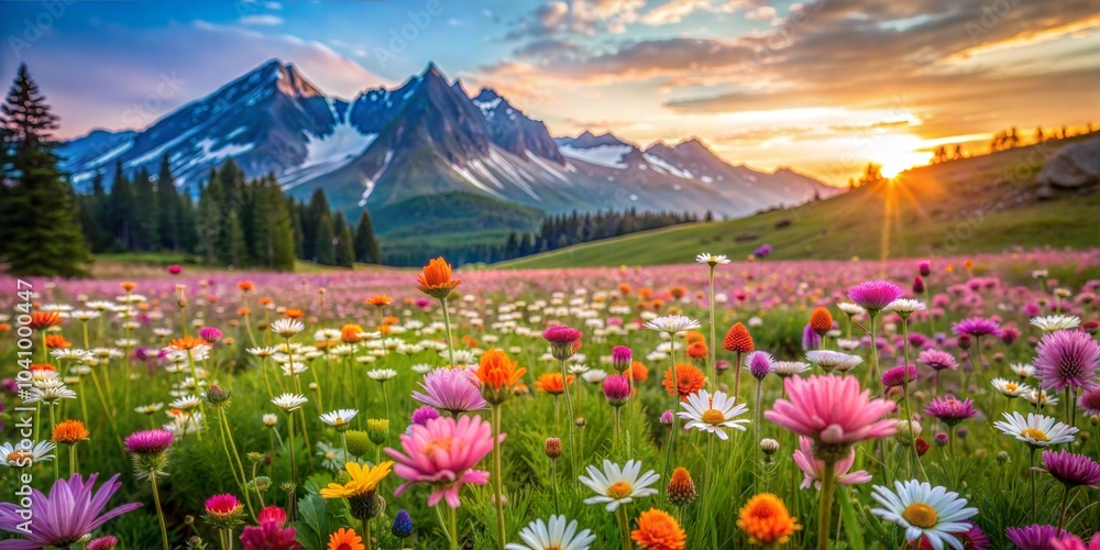 Obraz premium Rustic Yellow Mug with White Daisies